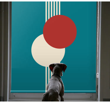 moderná roleta geometrická kruhová kompozícia - Tenstickers