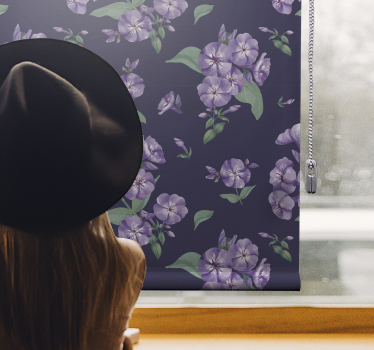 roleta na okno kvety kvitnúca elegancia - Tenstickers