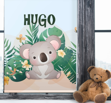 roleta so zvieratami ilustrácie plyšovej koaly - Tenstickers