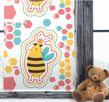 roleta so zvieratami roztomilá včelia postavička - Tenstickers