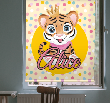roleta do detskej izby vlastné dieťa tigra - Tenstickers