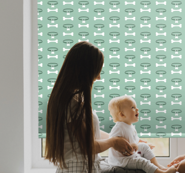 roleta so zvieratami vzor psích kostí - Tenstickers