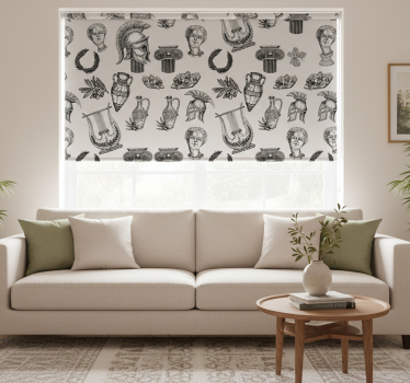 Roleta vintage s rímskou ikonografiou - Tenstickers