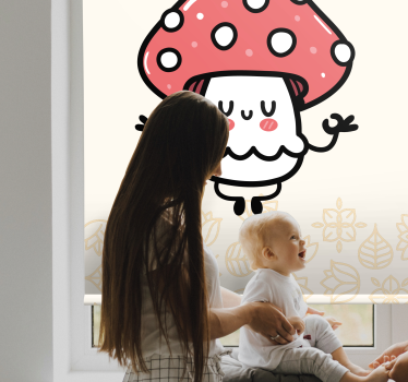 Roztomilé šťastné hubové deti Roleta - Tenstickers