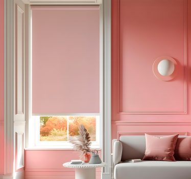ružová roleta plochý ružový pastel - Tenstickers