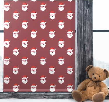 Santa claus červený vzor textúry Rolety - Tenstickers