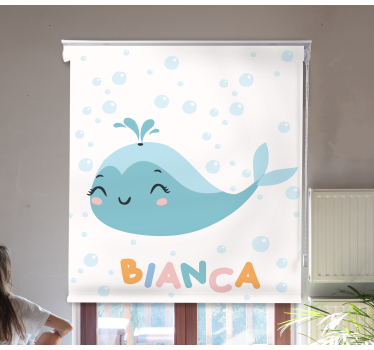 šťastná veľryba s menom Roleta umenie - Tenstickers