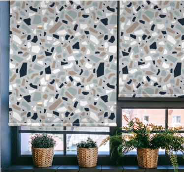 vzorovaná roleta abstraktný terazzový vzor - Tenstickers