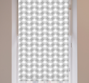 vzorovaná roleta geometrické strieborné vzory - Tenstickers