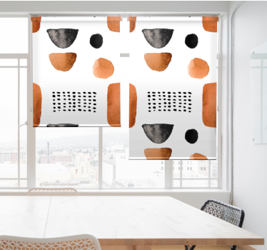 roleta do kancelárie minimalistické geometrické tvary - Tenstickers