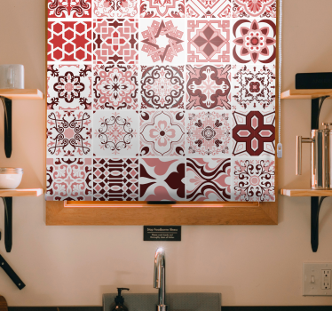 vzorovaná roleta geometrické vzory dlaždíc - Tenstickers
