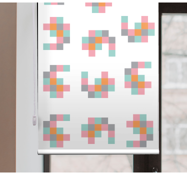 originálna roleta pixelované geometrické vzory - Tenstickers