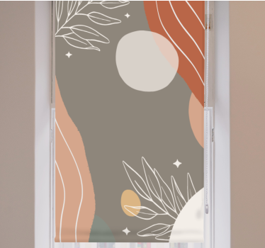 roleta do spálne usporiadanie abstraktných foriem - Tenstickers