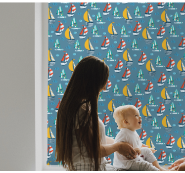 originálna roleta farebné plachetnice - Tenstickers
