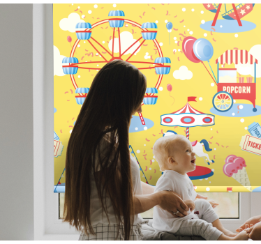 zábavná roleta karnevalová jazda - Tenstickers
