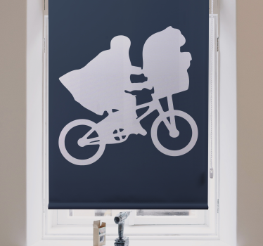 filmová roleta silueta bicykla - Tenstickers