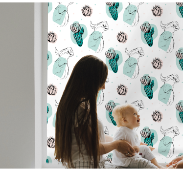 žalúzia tropický papagáj a kaktus - Tenstickers