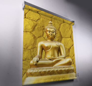 Zlatý budha zen žltá Roleta - Tenstickers