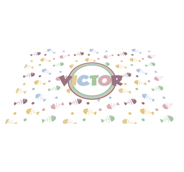 Detské prestieranie Živé rybičky koncept - Tenstickers