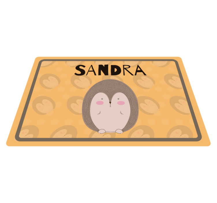 Detské prestieranie s roztomilým ježkom - Tenstickers