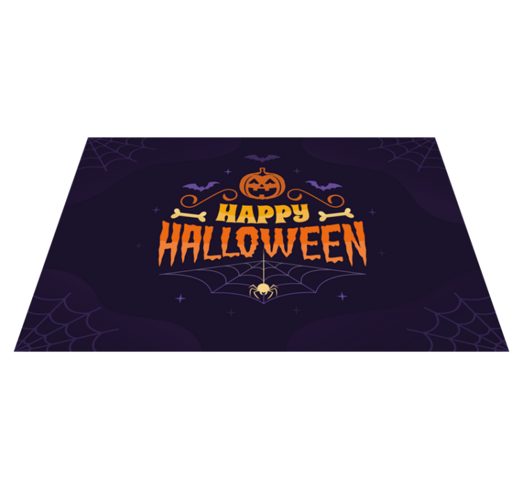šťastný halloween textový prestieranie - Tenstickers