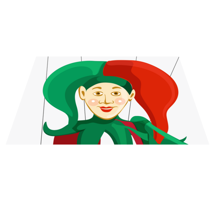 Halloween marioneta usmievavé deti prestierania - Tenstickers