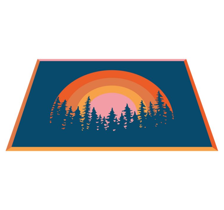 Originálne prestieranie Živá dúhová krajina - Tenstickers