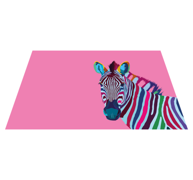 Pop-art zebra vinylové prestierania - Tenstickers