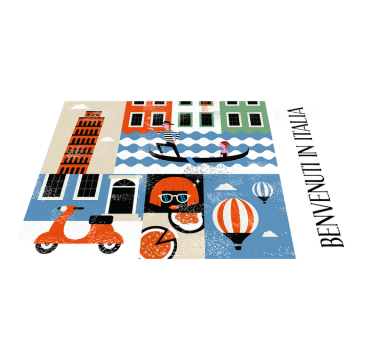 Talianske najslávnejšie potravinové ikony prestierania - Tenstickers