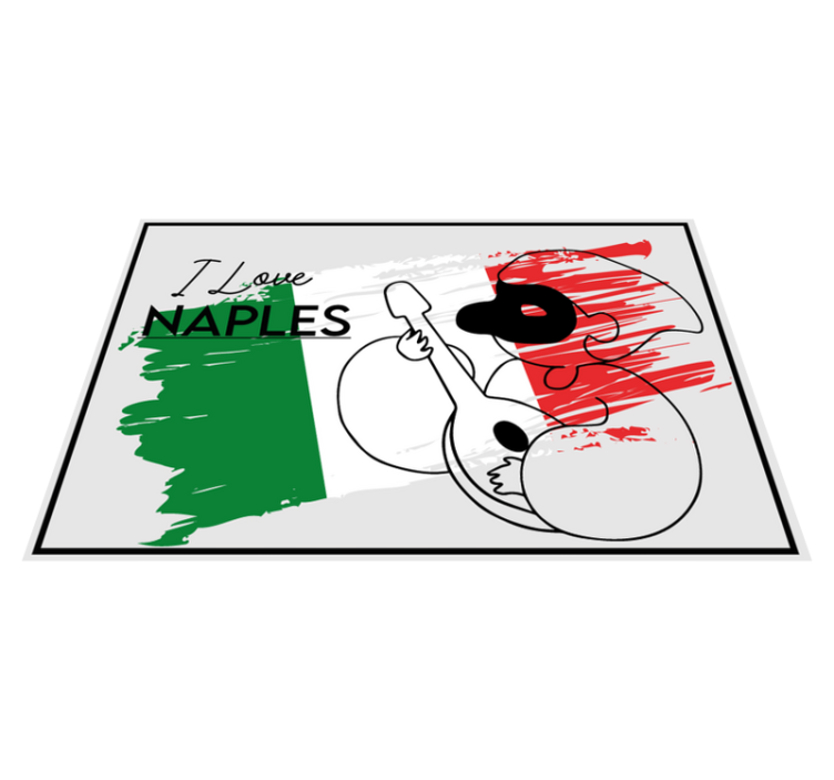 Milujúci neapol s vinylovými prestieraniami z pulcinella - Tenstickers