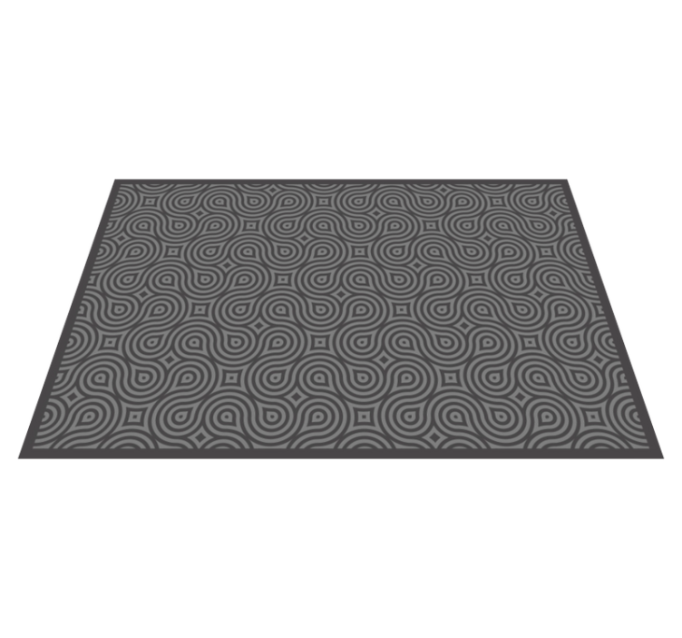 Vzorované prestieranie s abstraktným vírivým vzorom - Tenstickers