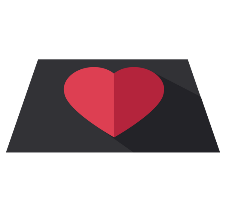 Originálne prestieranie v tvare srdca - Tenstickers