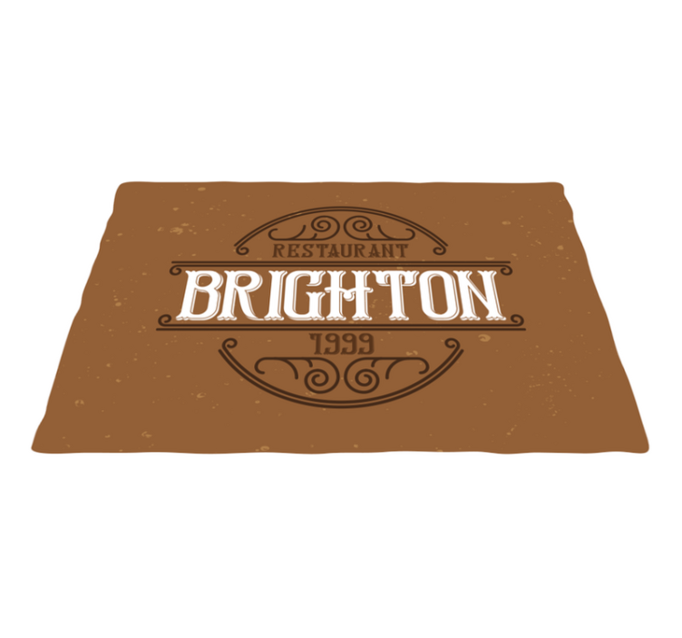 Prestieranie s textom logo reštaurácie brighton - Tenstickers