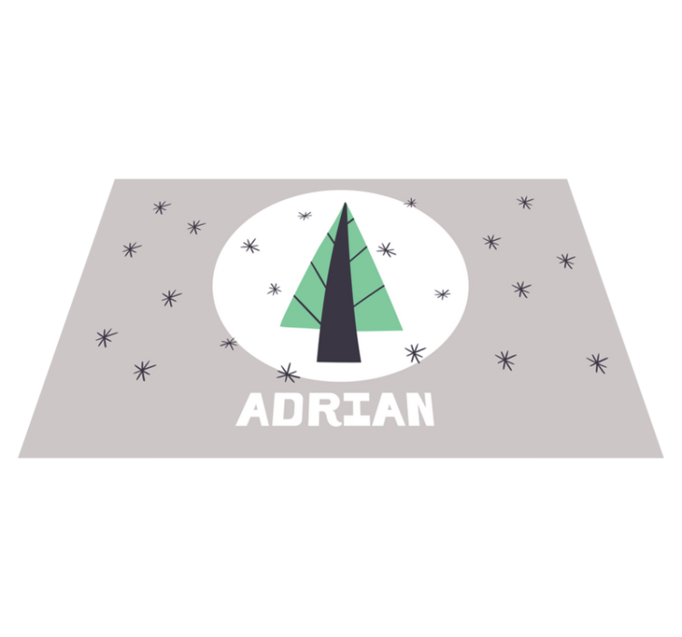 Osobný vianočný stromček s vianočnými prestieraniami - Tenstickers