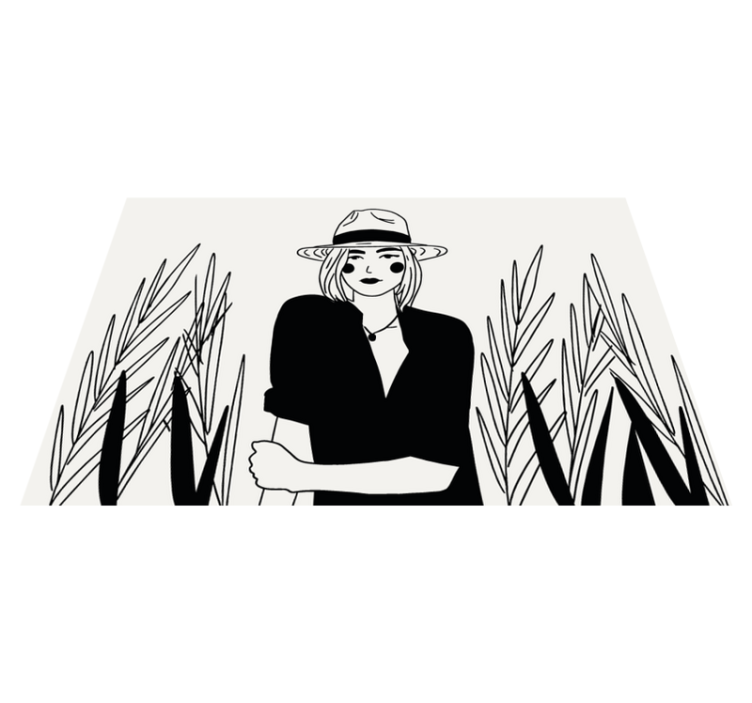 čiernobiely portrét originálnych prestieraní - Tenstickers