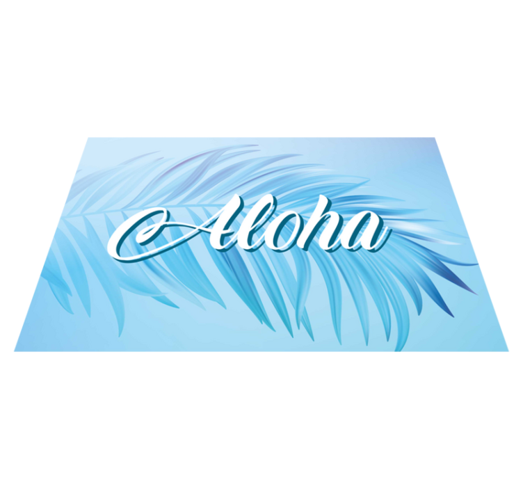 Prestieranie s textom aloha palmové listy - Tenstickers
