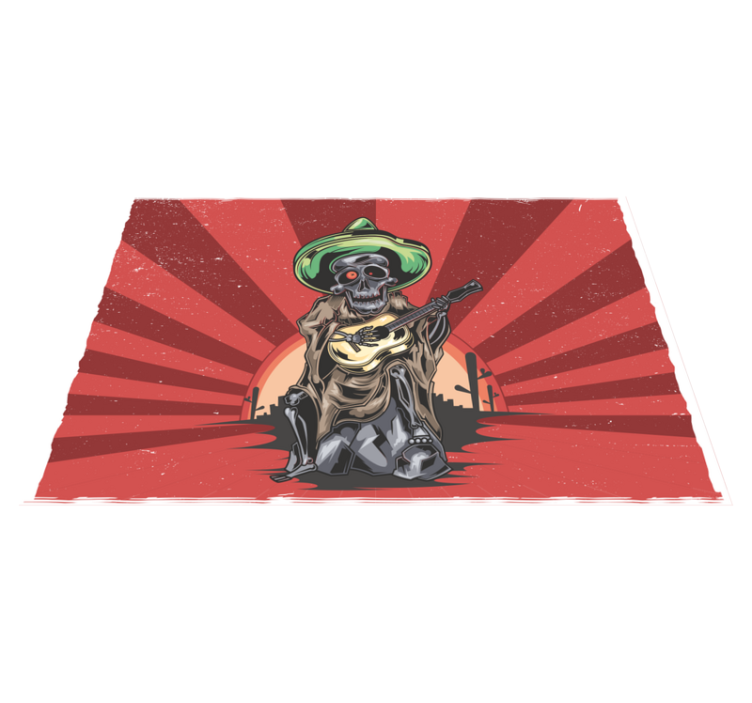 Halloweenske prestieranie s kostlivcom mariachi hudobníkom - Tenstickers