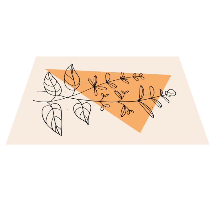 Originálne prestieranie kvetinový abstraktný dizajn - Tenstickers