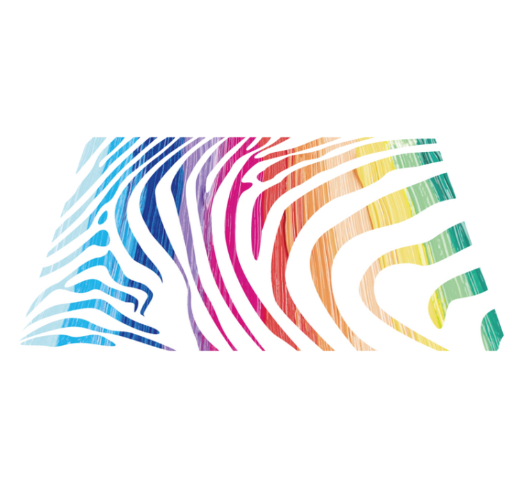 Originálne prestieranie pestré zebrové pruhy - Tenstickers