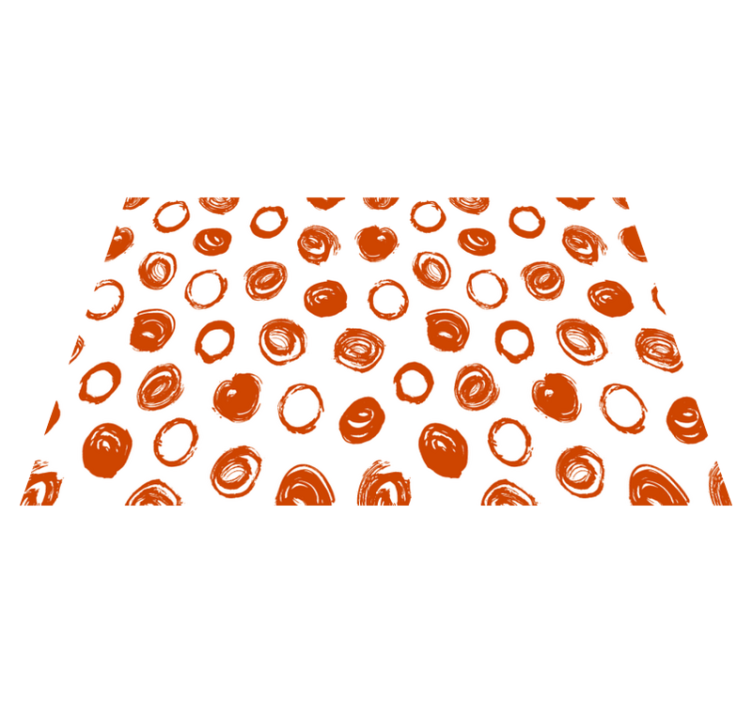 Vzorované prestieranie s kruhovým štetcom - Tenstickers