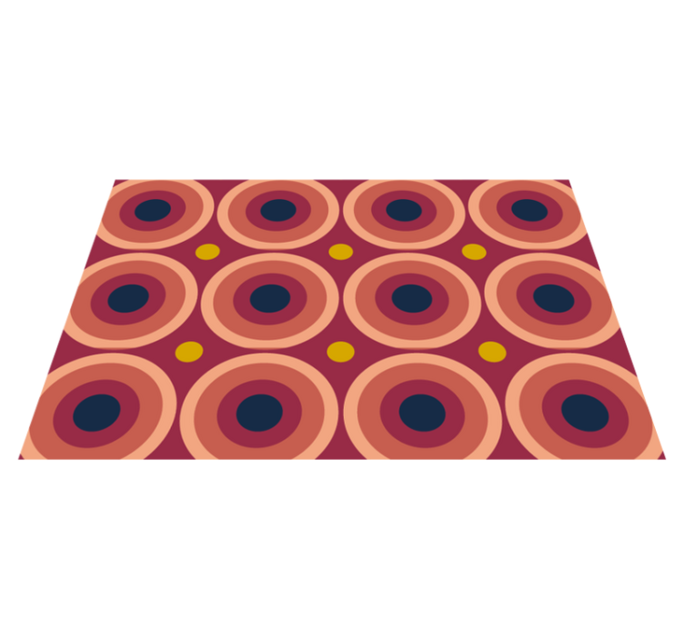 Originálne prestieranie s geometrickým kruhovým vzorom - Tenstickers