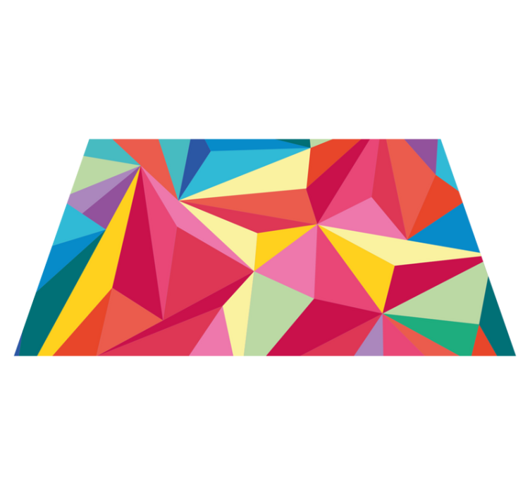 Originálne prestieranie geometrická farebná kompozícia - Tenstickers