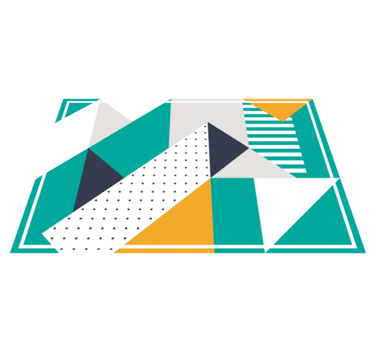 Moderné prestieranie na stôl s geometrickými vzormi - Tenstickers