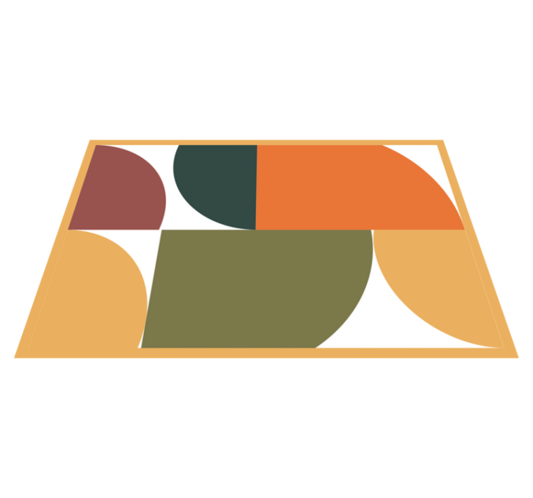 Moderné prestieranie na stôl s módnymi geometrickými tvarmi - Tenstickers