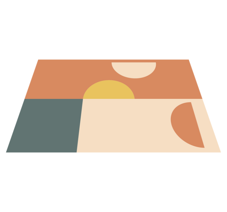 Moderné prestieranie na stôl farebné geometrické tvary - Tenstickers