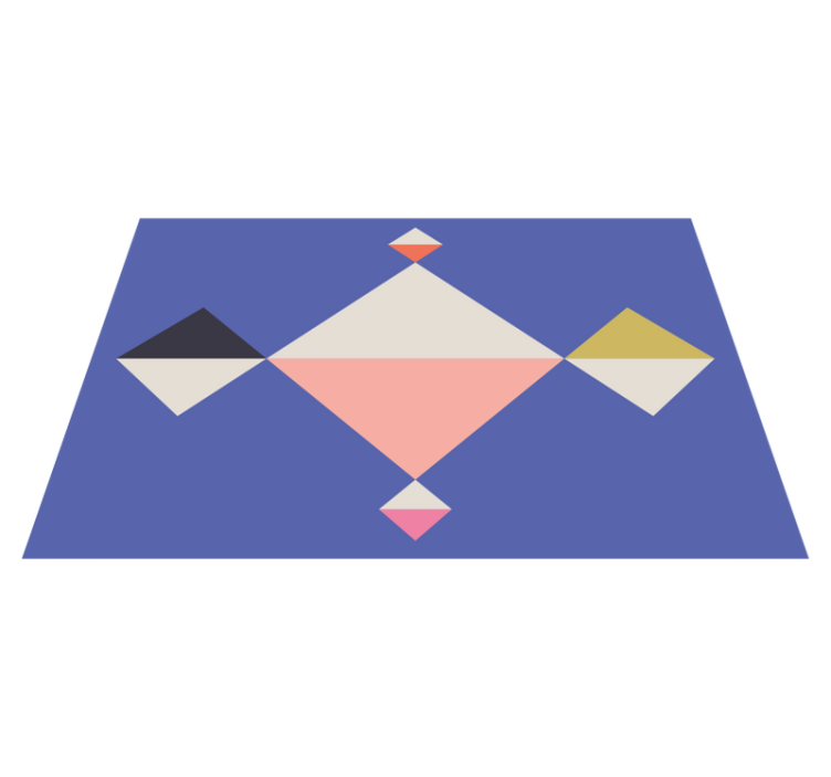 Moderné prestieranie na stôl geometrické farebné štvorce - Tenstickers