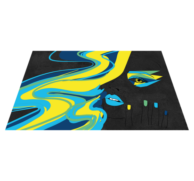 Originálne prestieranie odvážna tvár umenia - Tenstickers