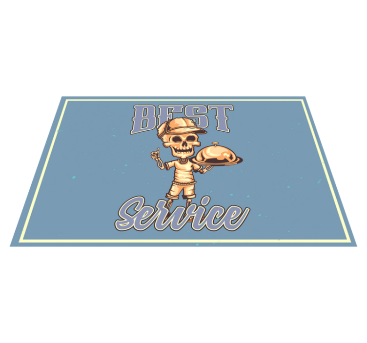 Originálne prestieranie s kostrovým čašníkom - Tenstickers