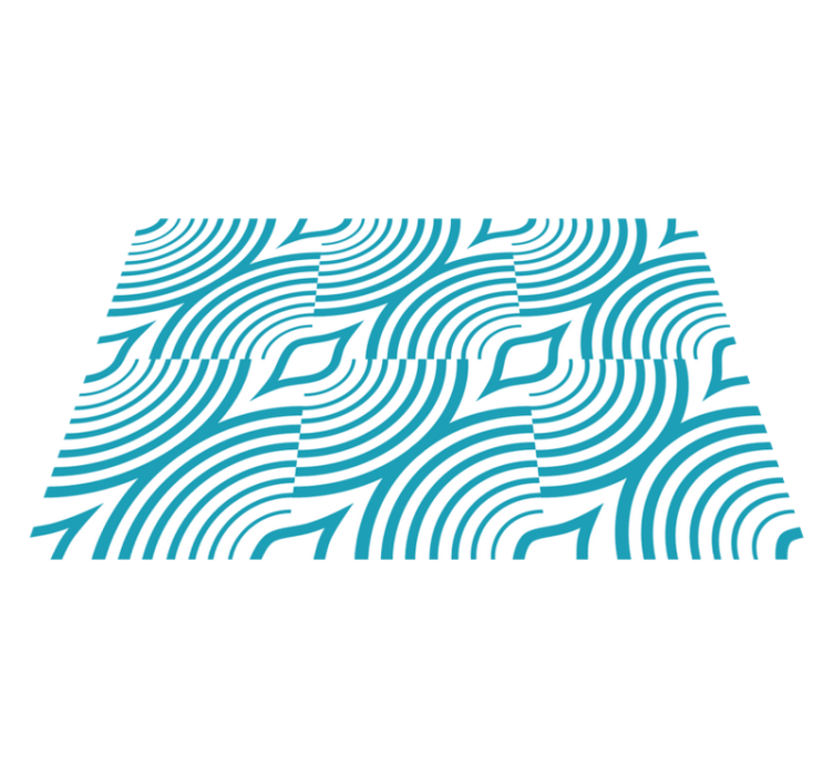 Moderné prestieranie na stôl zakrivený vlnový vzor - Tenstickers