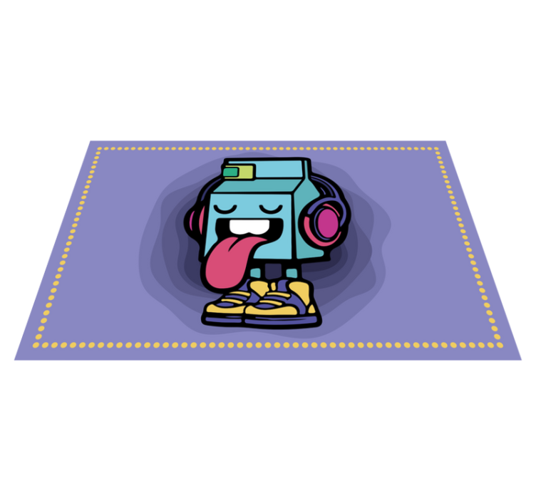 Mliečna postava graffiti kreslené prestierania - Tenstickers